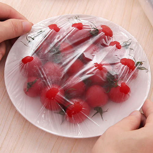 Clear Shrink Pe Cling Film For Fresh Vegetables Wrap Packaging Customized Size
